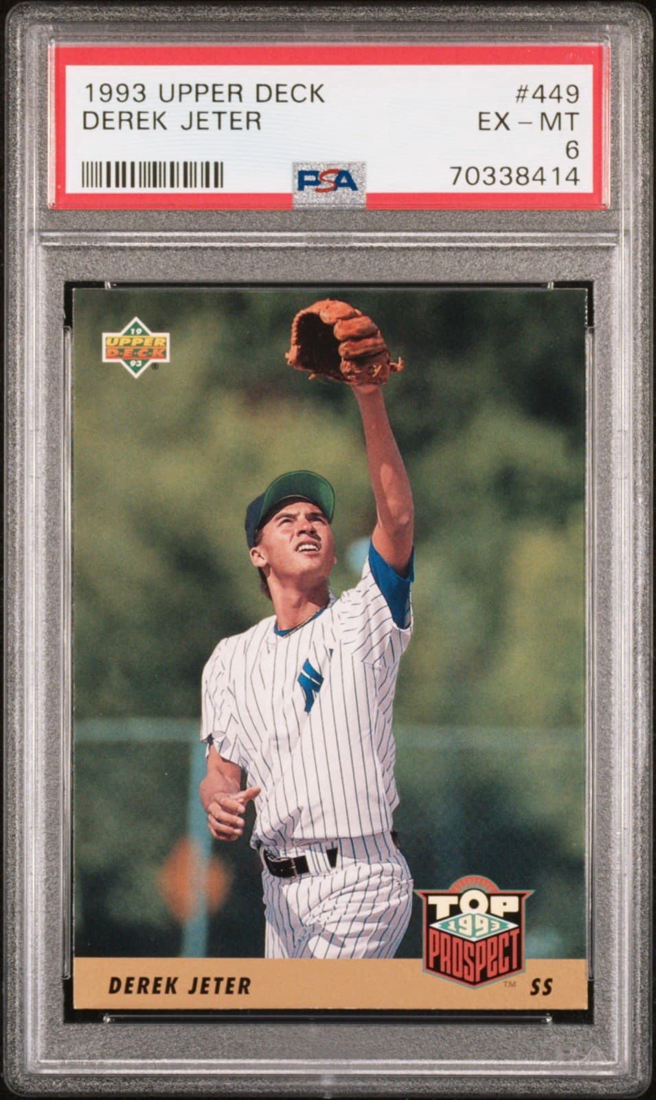 1993 Upper Deck - Derek Jeter #449 (RC). PSA 6 EX-MT