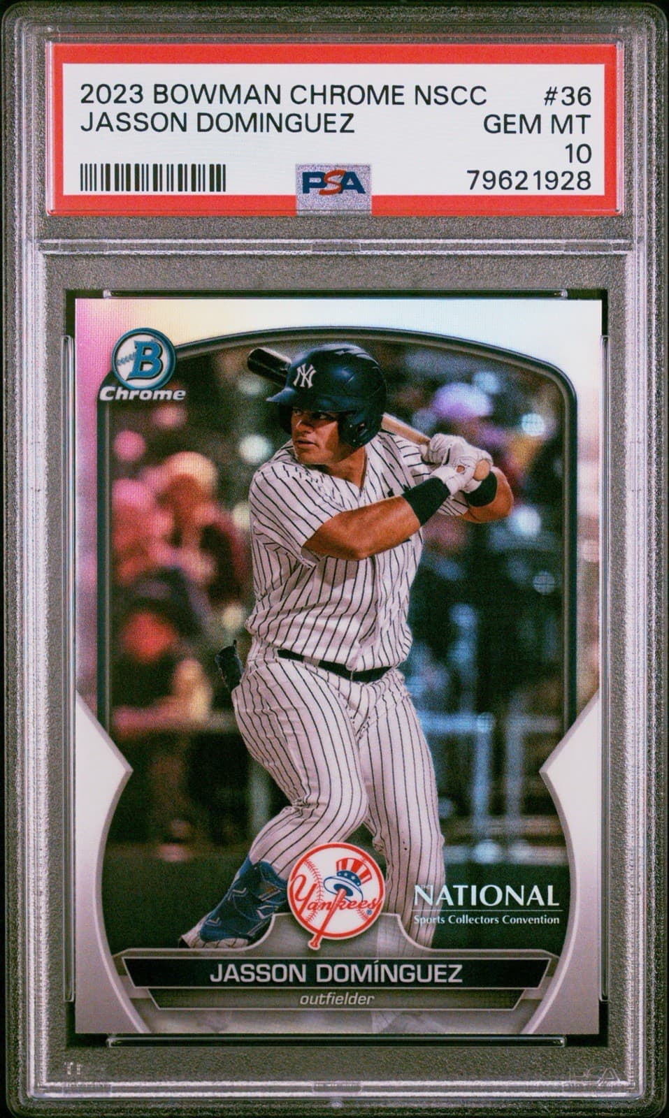 2023 Bowman Chrome Jasson Dominguez #36 NSCC - PSA 10 GEM MT. Low Pop!