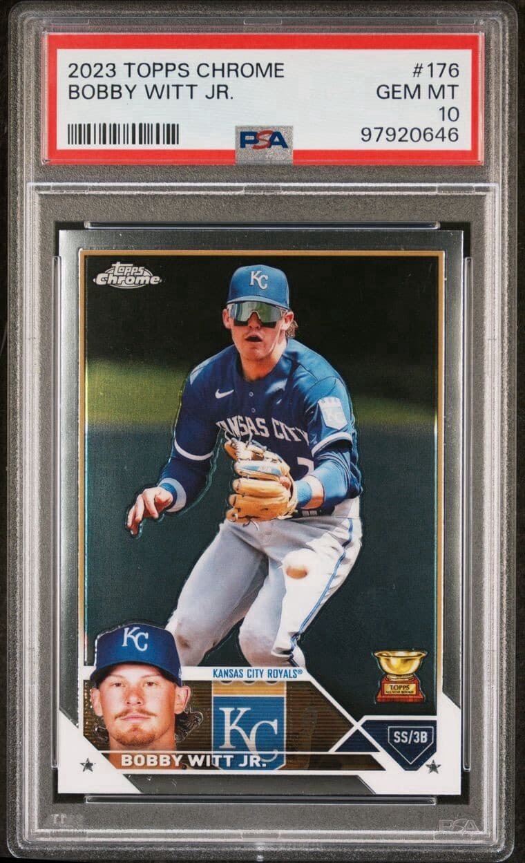 2023 Topps Chrome BOBBY WITT JR.  Rookie Cup #176 PSA 10