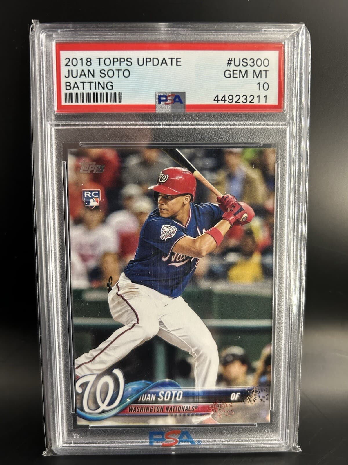 2018 Topps Update Batting #US300 Juan Soto RC Rookie Gem Mint PSA 10