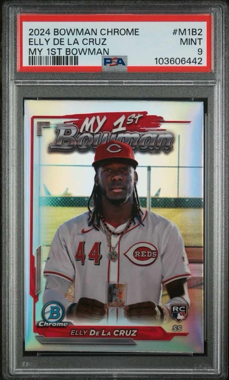 2024 Bowman Chrome - My 1st Bowman #M1B-2 Elly De La Cruz (RC). PSA 9. Pop 37!