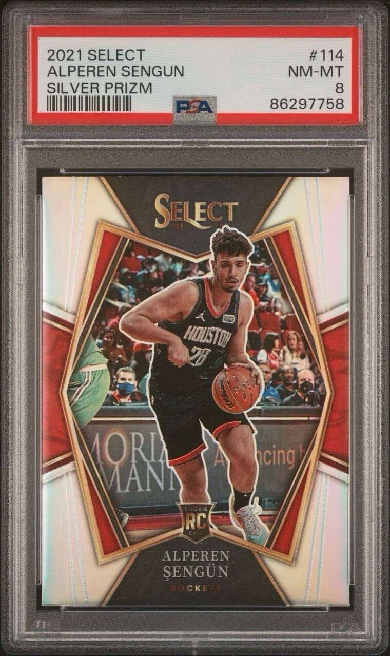2021 Select Alperen Sengun #114 Silver Prizm PSA 8