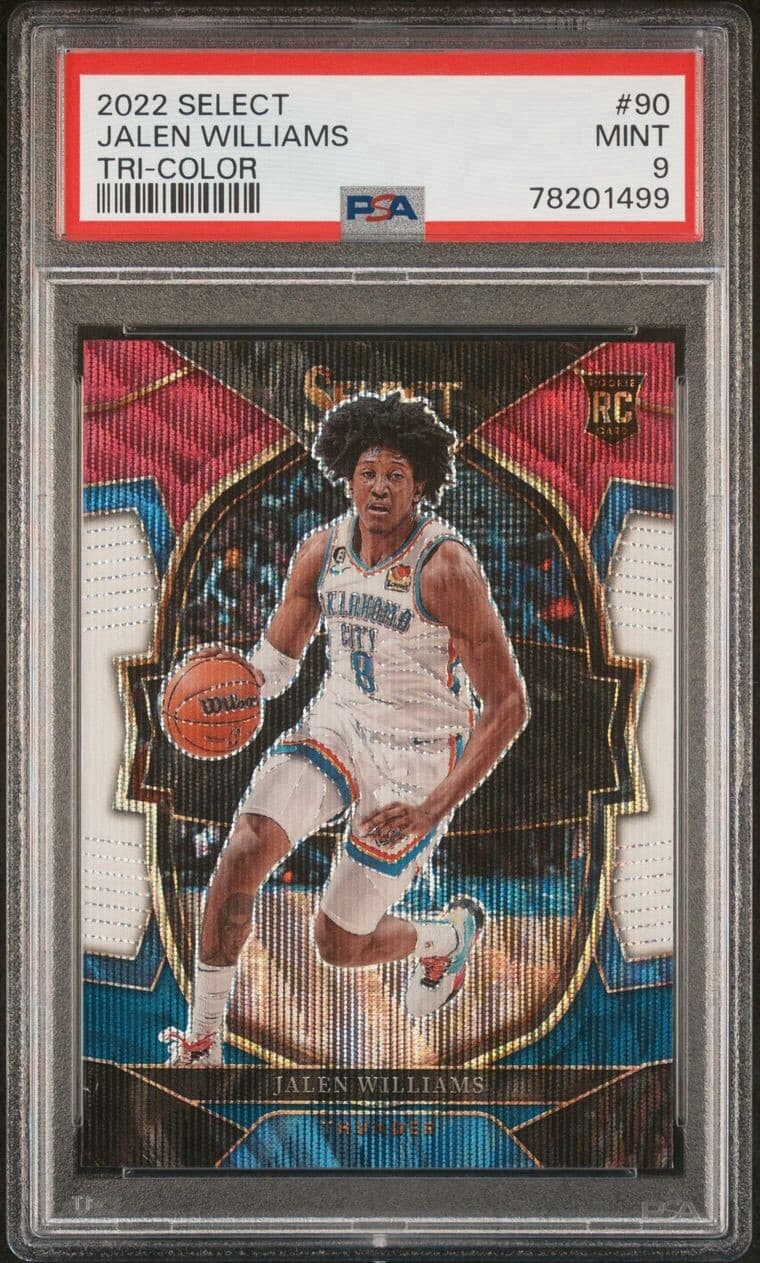 2022 Select Jalen Williams #90  Tri Color PSA 9 MINT Rookie RC
