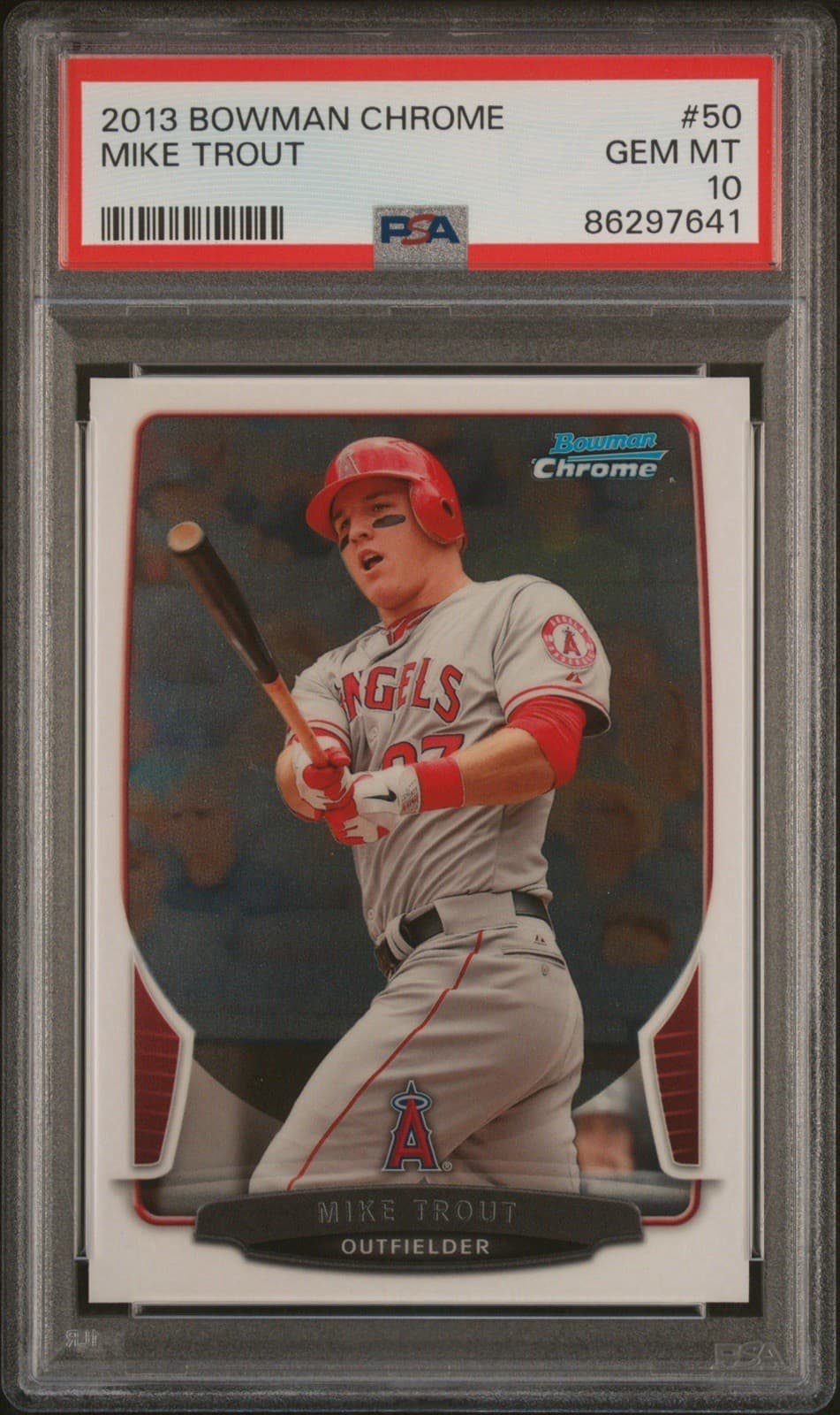 2013 Bowman Chrome - Mike Trout #50. PSA 10 GEM MT.