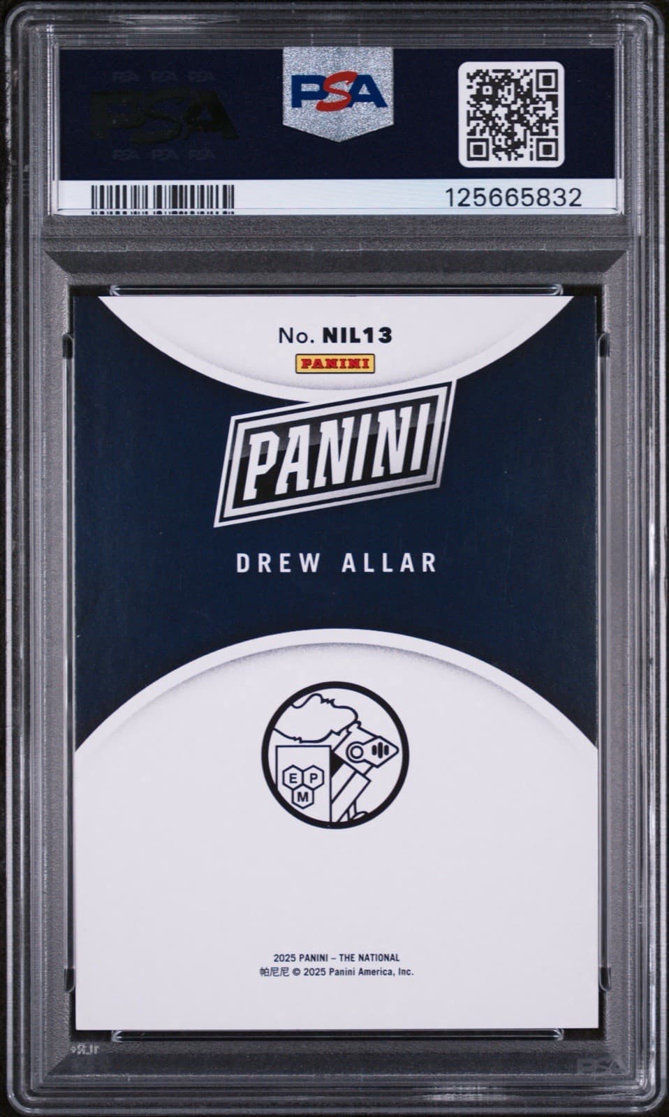 2025 PANINI THE NATIONAL SILVER PACK NIL Drew Allar Orange /199. PSA 9 MINT