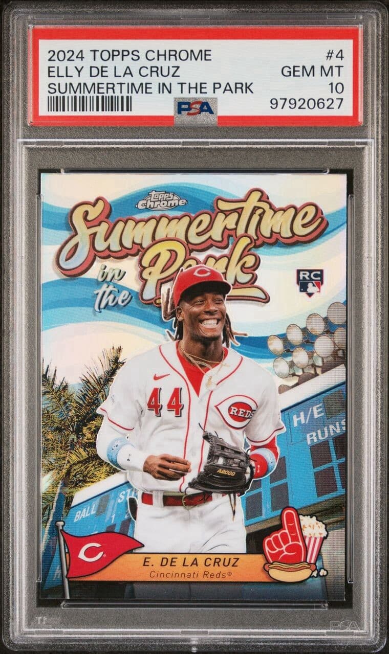 Elly De La Cruz 2024 Topps Chrome #4 Summer Time In The Park PSA 10 RC Reds