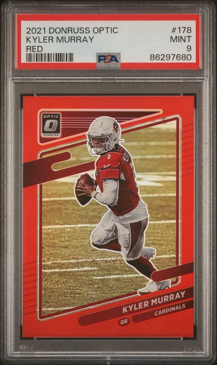 2021 Donruss Optic Kyler Murray #178 Red #d 73/99 PSA 9