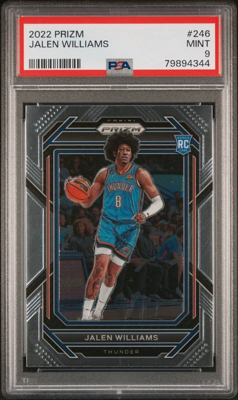 2022-23 Panini Prizm - Jalen Williams #246 (RC). PSA 9.