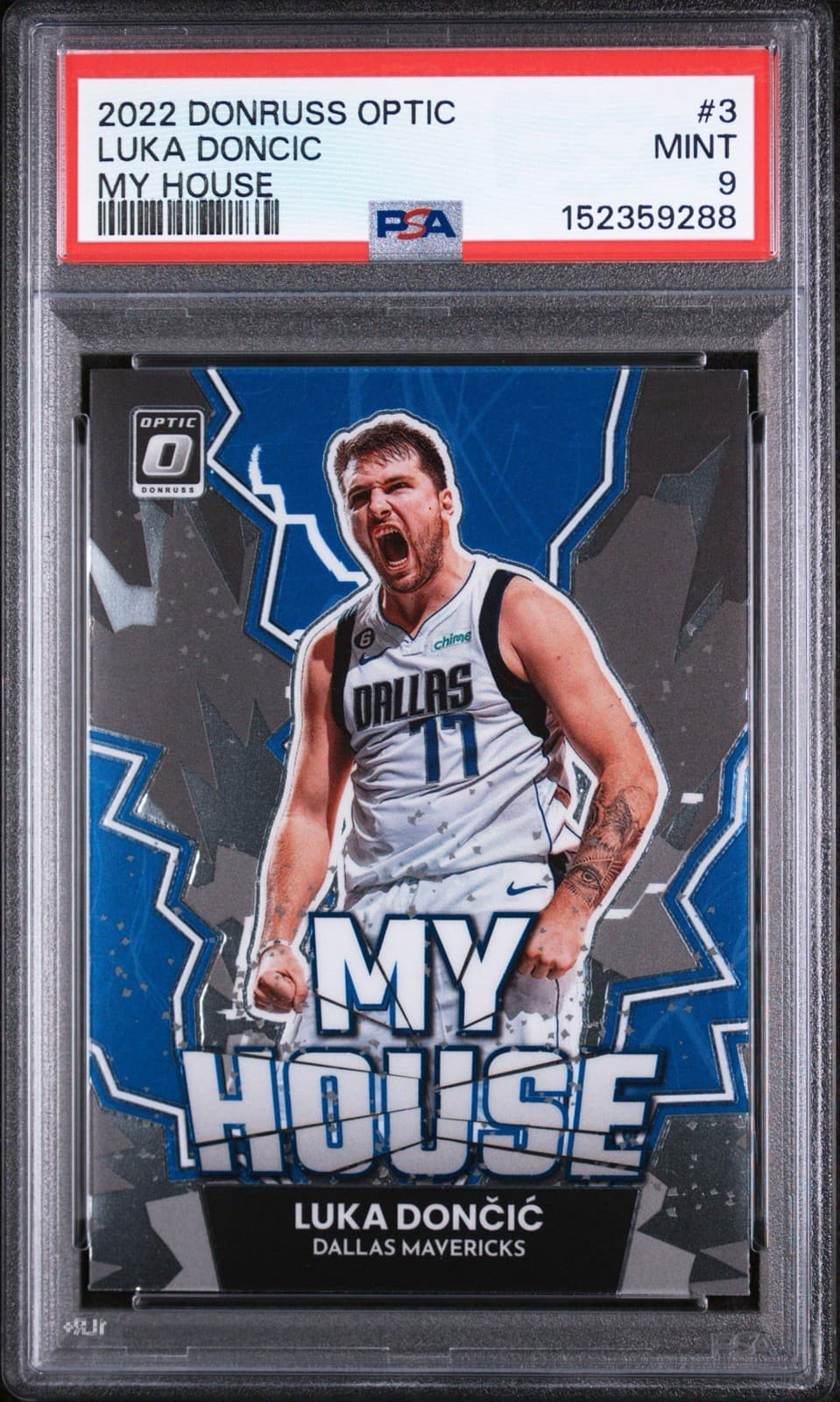 2022-23 Panini Donruss Optic - My House Luka Dončić #3. PSA 9 MINT