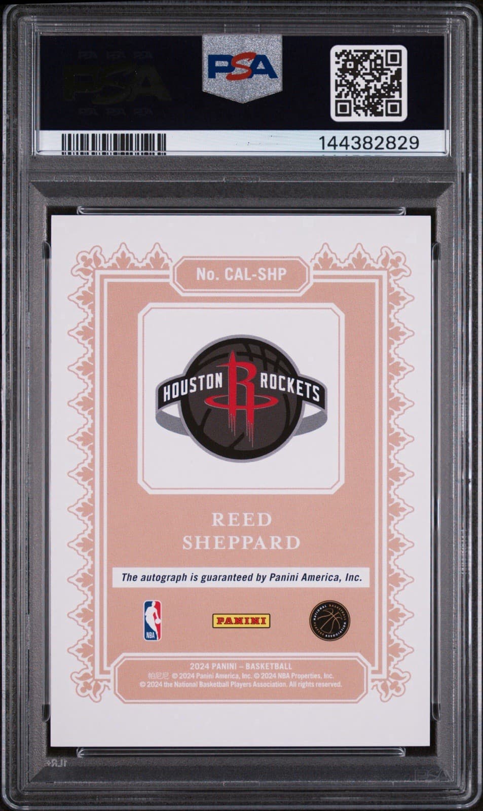 2024 Panini Silhouette Calligraphy Signatures Reed Sheppard (RC) CAL-SHP. PSA 10