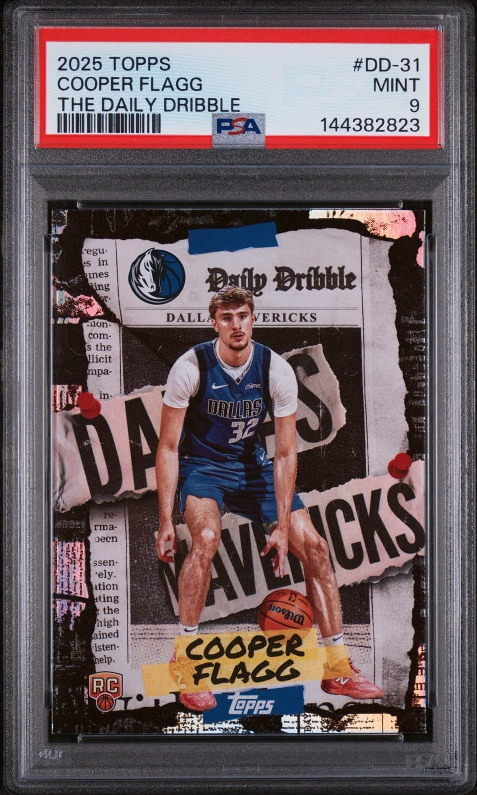 2025-26 Topps - The Daily Dribble Cooper Flagg #DD-31 (RC). PSA 9 MINT