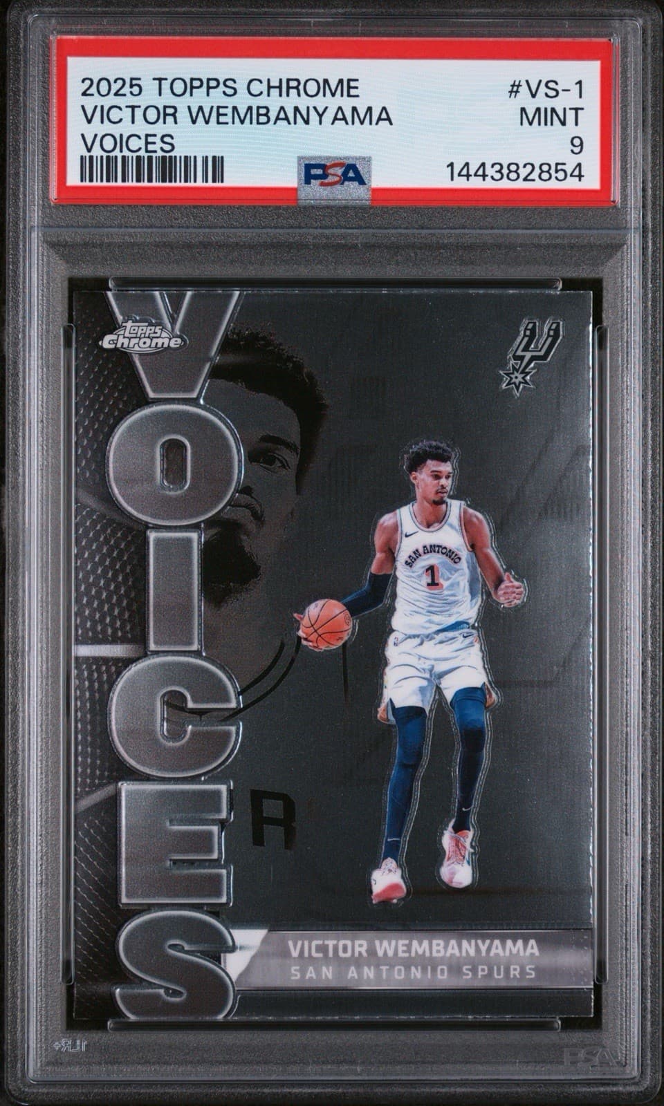 2025-26 Topps Chrome - Voices Victor Wembanyama #VS-1. PSA 9 MINT