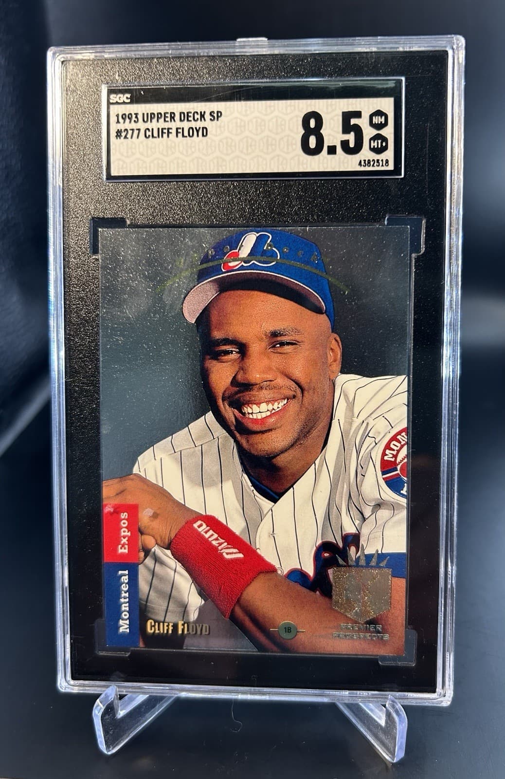 1993 Upper Deck SP - Premier Prospects Cliff Floyd #277. SGC 8.5